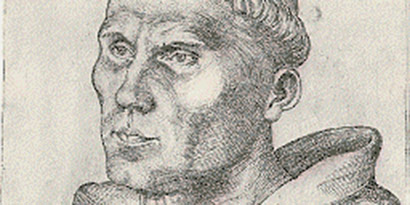 Zeichnung Lucas Cranach der Ältere: Martin Luther als Mönch